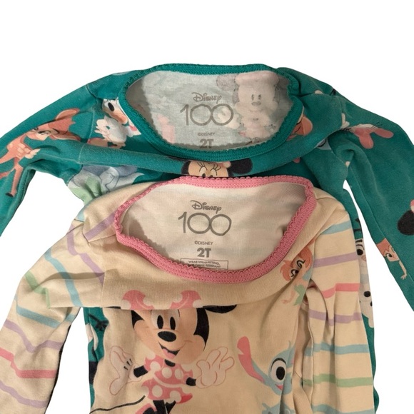 Disney 100 Toddler Pajama Set Bundle Minnie Frozen Bambi 2T - Picture 2 of 10
